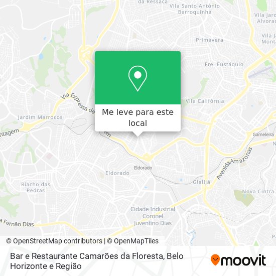 Bar e Restaurante Camarões da Floresta mapa