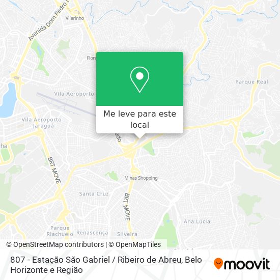 807 - Estação São Gabriel / Ribeiro de Abreu mapa
