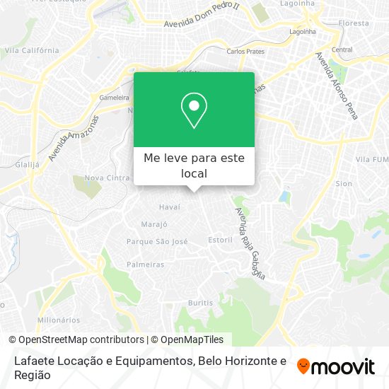 Lafaete Locação e Equipamentos mapa