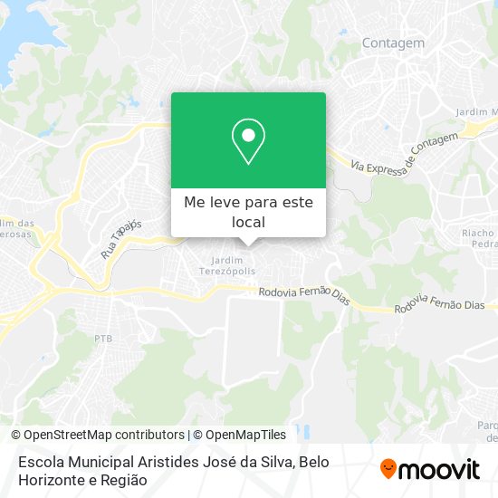Escola Municipal Aristides José da Silva mapa