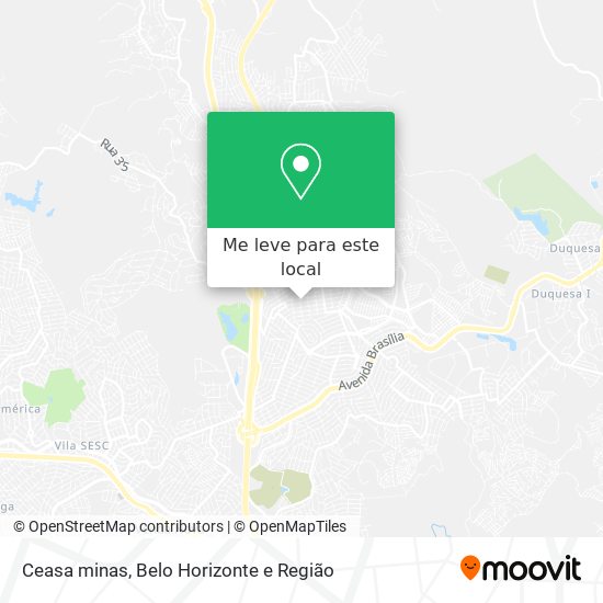 Ceasa minas mapa