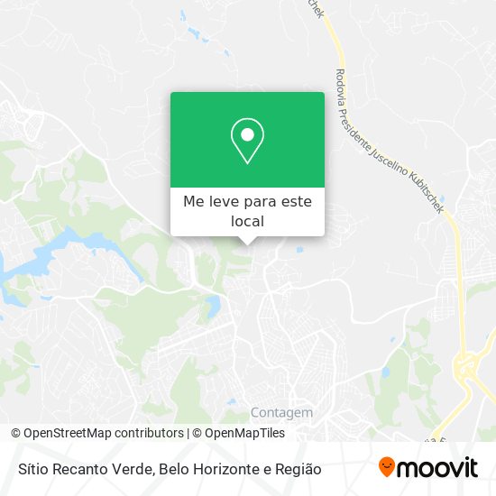 Sítio Recanto Verde mapa
