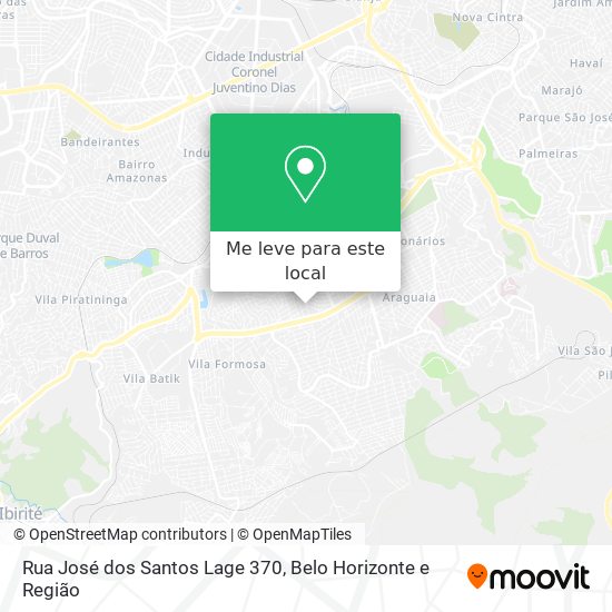 Rua José dos Santos Lage 370 mapa