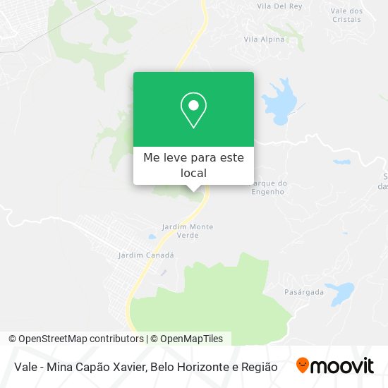 Vale - Mina Capão Xavier mapa