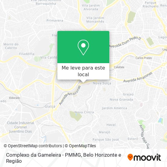 Complexo da Gameleira - PMMG mapa