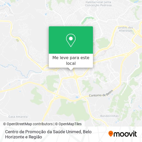 Centro de Promoção da Saúde Unimed mapa