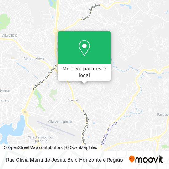 Rua Olivia Maria de Jesus mapa