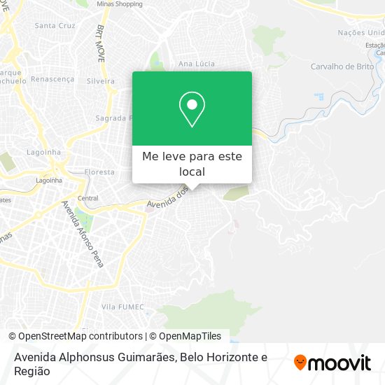 Avenida Alphonsus Guimarães mapa