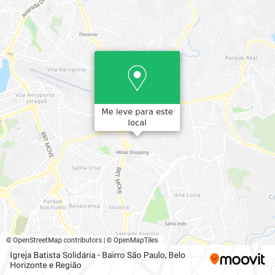 Igreja Batista Solidária - Bairro São Paulo mapa