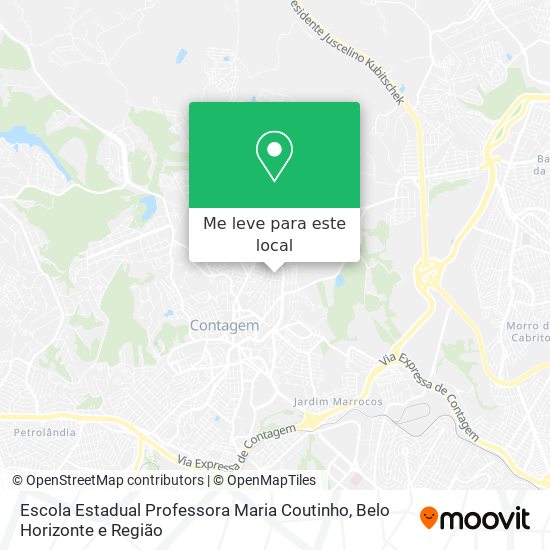 Escola Estadual Professora Maria Coutinho mapa