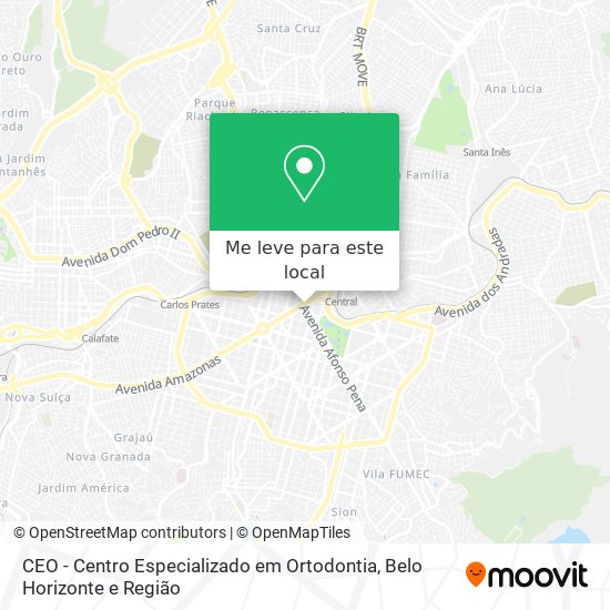 CEO -  Centro Especializado em Ortodontia mapa