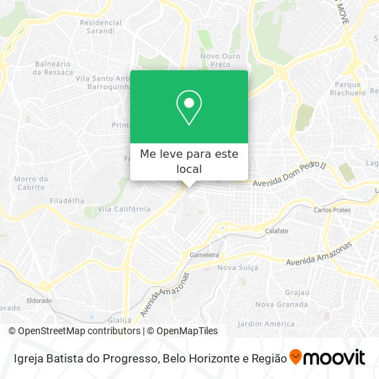 Igreja Batista do Progresso mapa