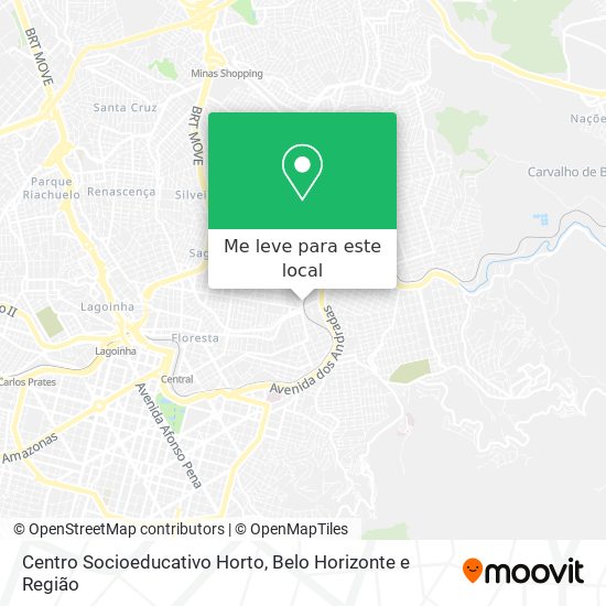 Centro Socioeducativo Horto mapa