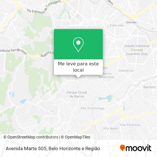 Avenida Marte 505 mapa