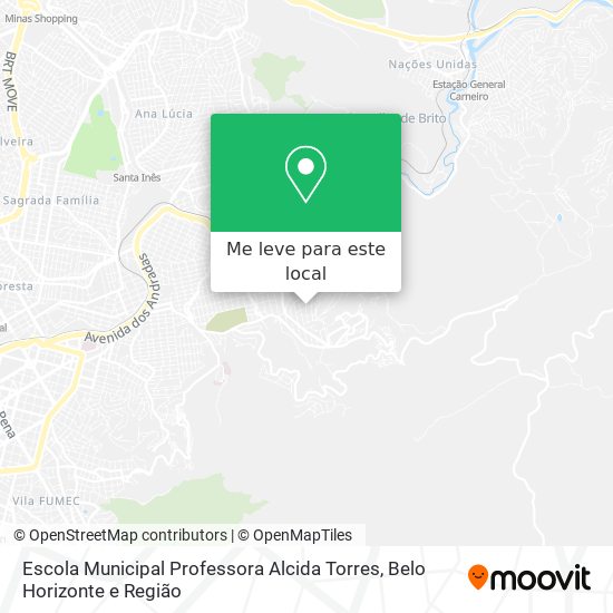 Escola Municipal Professora Alcida Torres mapa