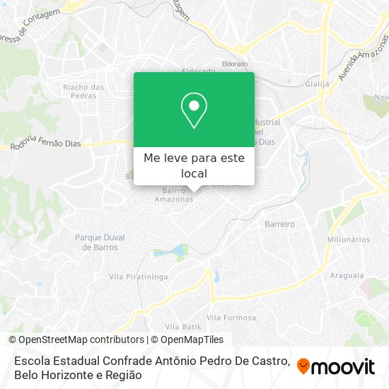 Escola Estadual Confrade Antônio Pedro De Castro mapa