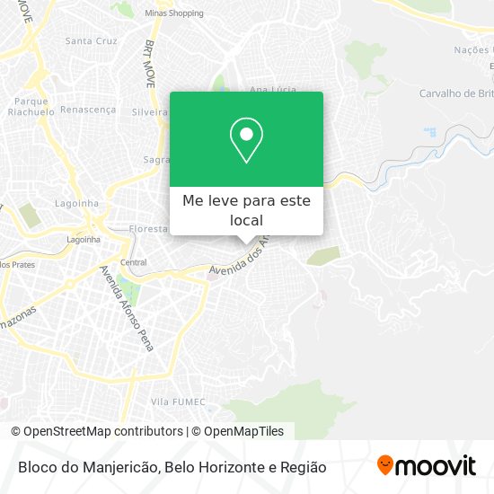 Bloco do Manjericão mapa