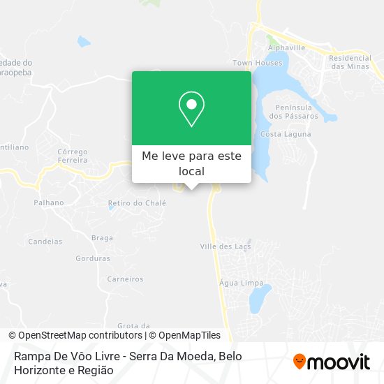 Rampa De Vôo Livre - Serra Da Moeda mapa