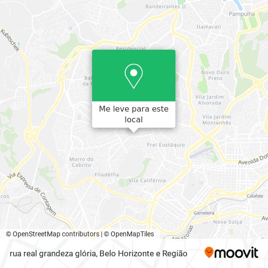 rua real grandeza glória mapa
