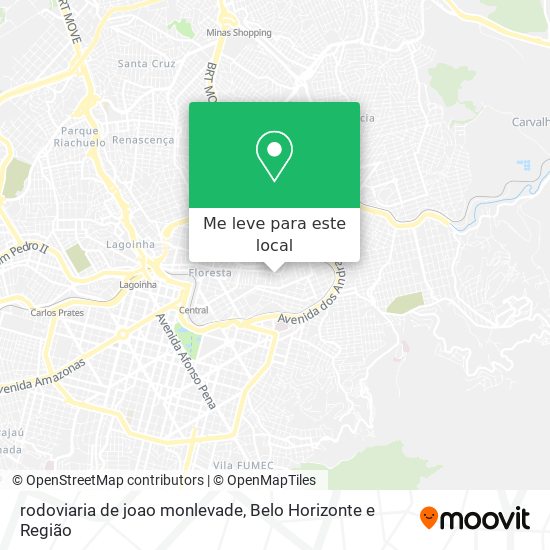 rodoviaria de joao monlevade mapa