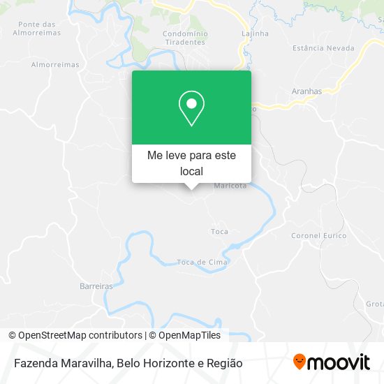 Fazenda Maravilha mapa