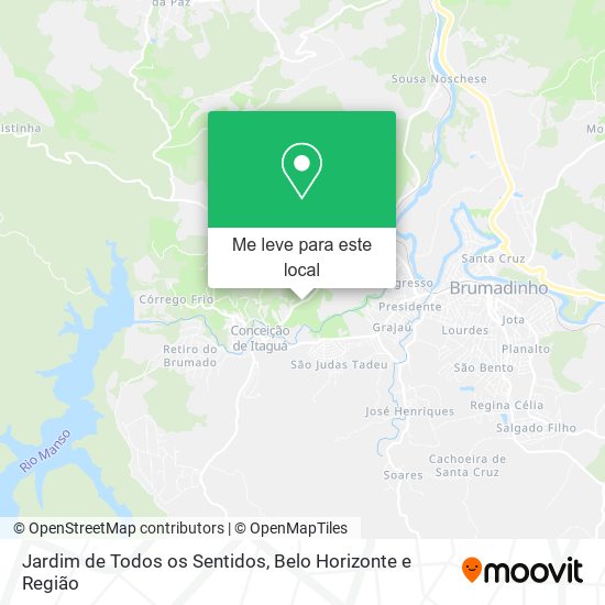 Jardim de Todos os Sentidos mapa