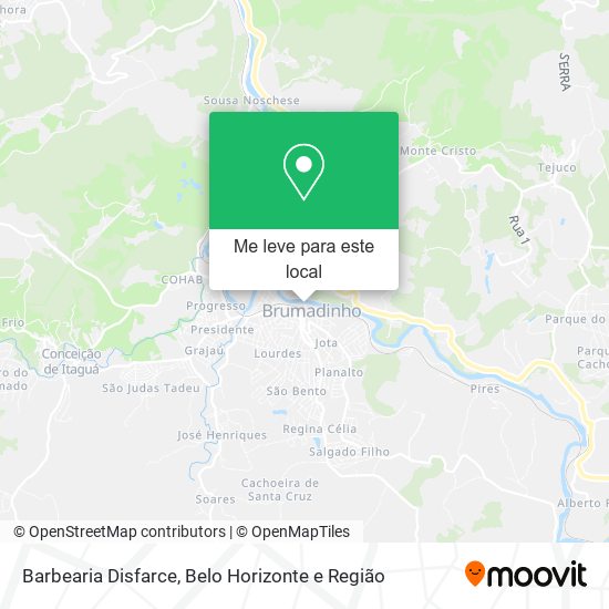 Barbearia Disfarce mapa