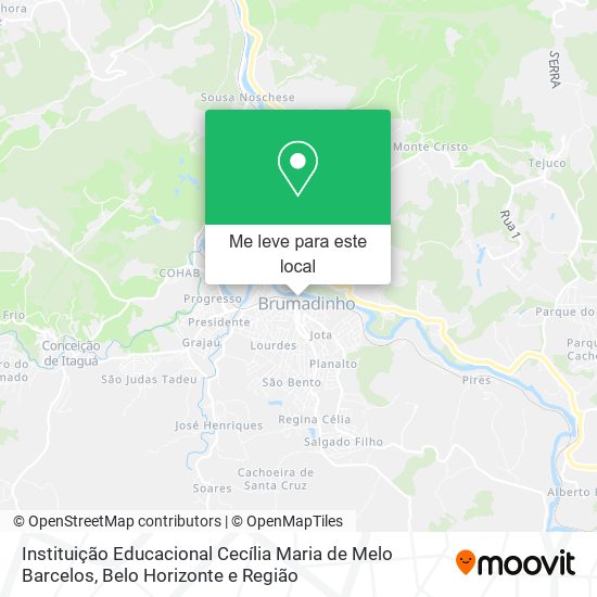 Instituição Educacional Cecília Maria de Melo Barcelos mapa