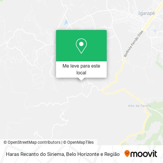 Haras Recanto do Siriema mapa