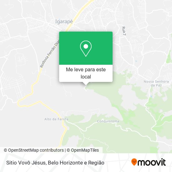 Sitio Vovô Jésus mapa