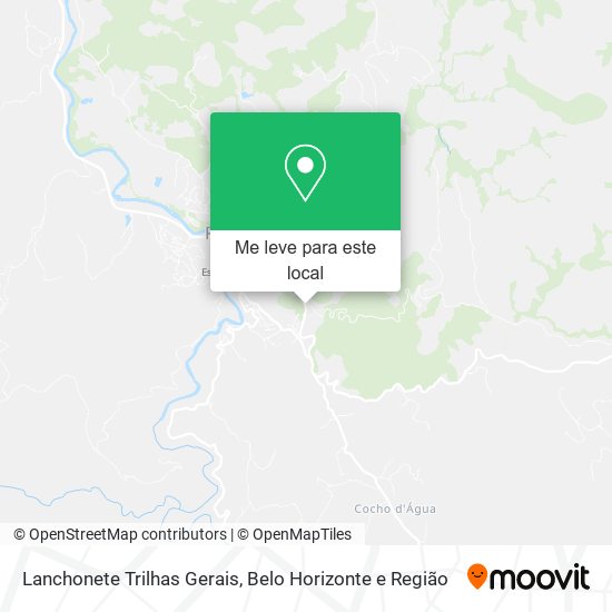 Lanchonete Trilhas Gerais mapa