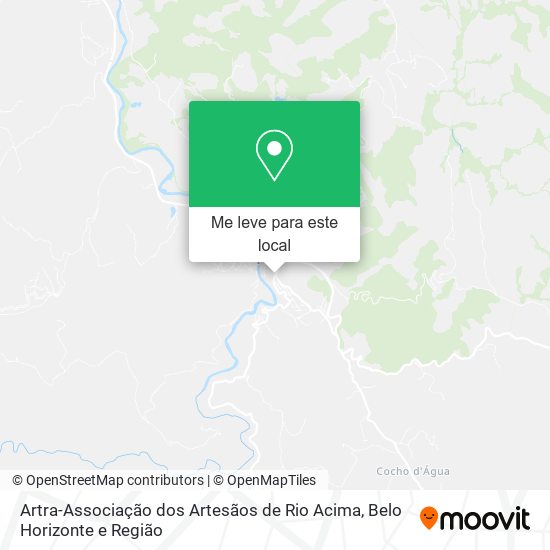 Artra-Associação dos Artesãos de Rio Acima mapa