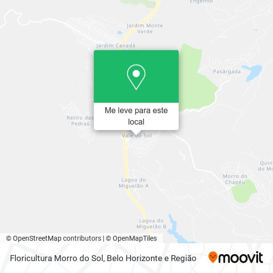 Floricultura Morro do Sol mapa