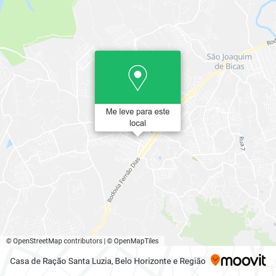 Casa de Ração Santa Luzia mapa