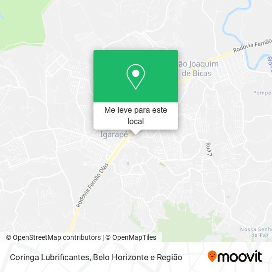 Coringa Lubrificantes mapa