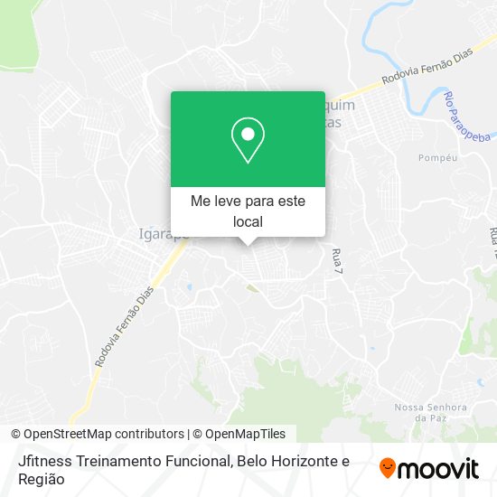 Jfitness Treinamento Funcional mapa