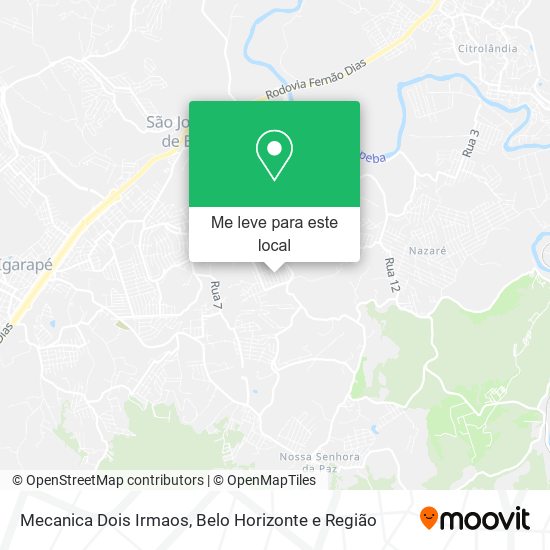 Mecanica Dois Irmaos mapa