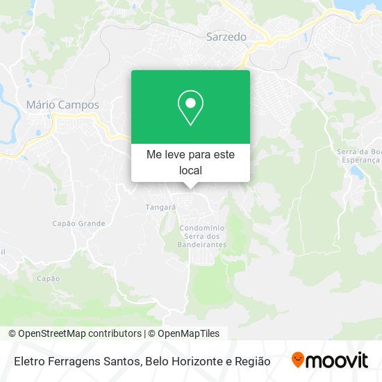 Eletro Ferragens Santos mapa