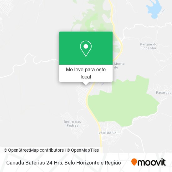 Canada Baterias 24 Hrs mapa