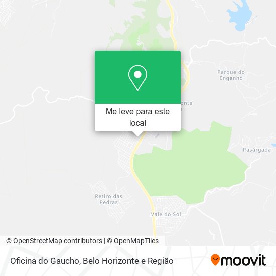 Oficina do Gaucho mapa