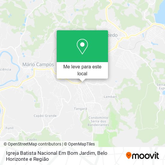 Igreja Batista Nacional Em Bom Jardim mapa