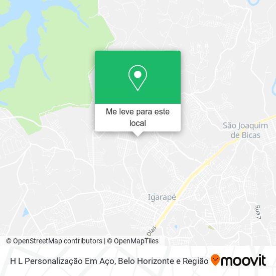 H L Personalização Em Aço mapa