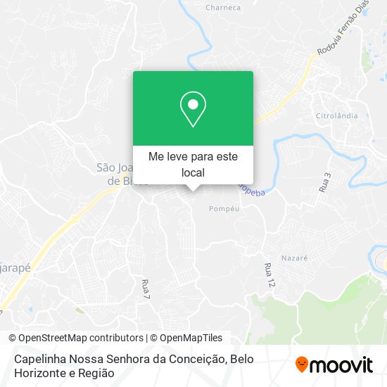 Capelinha Nossa Senhora da Conceição mapa