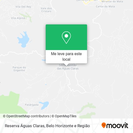Reserva Águas Claras mapa