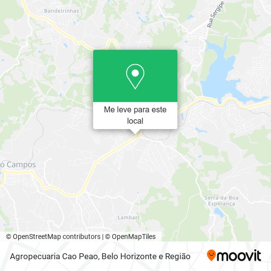 Agropecuaria Cao Peao mapa