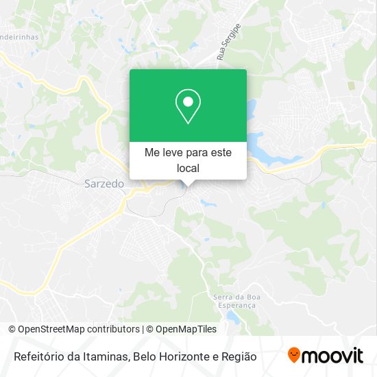 Refeitório da Itaminas mapa
