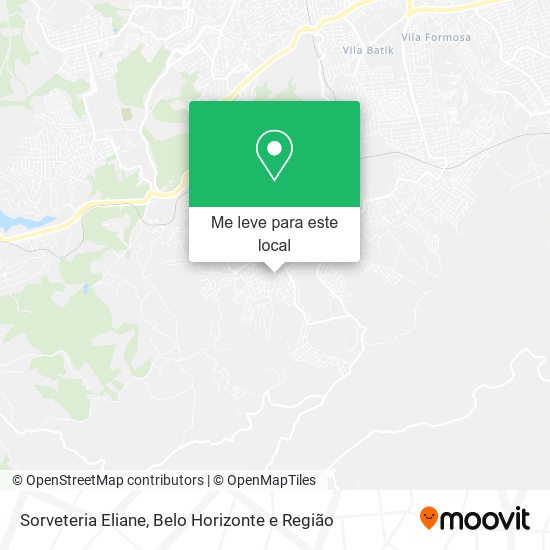 Sorveteria Eliane mapa