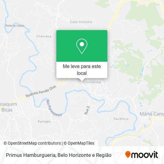 Primus Hamburgueria mapa
