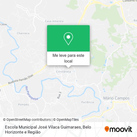 Escola Municipal José Vilaca Guimaraes mapa