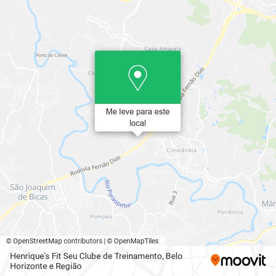 Henrique's Fit Seu Clube de Treinamento mapa